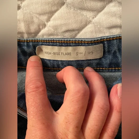 Pilcro high rise crop flare jeans Size 29 - Picture 3 of 6